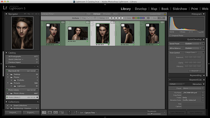 Adobe Lightroom User Interface