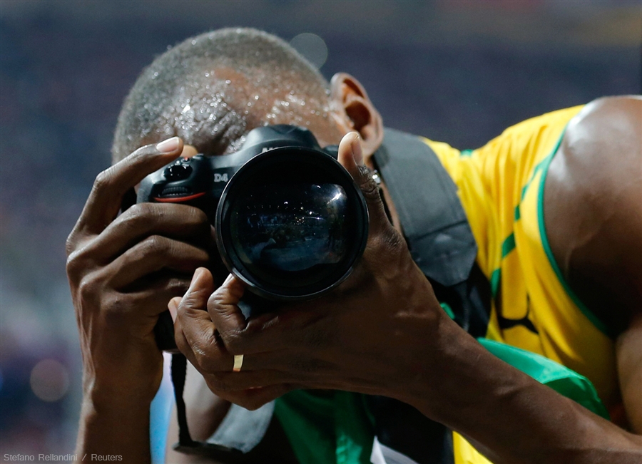 Best Sprinter Of All Time Used a Nikon To Celebrate His Gold