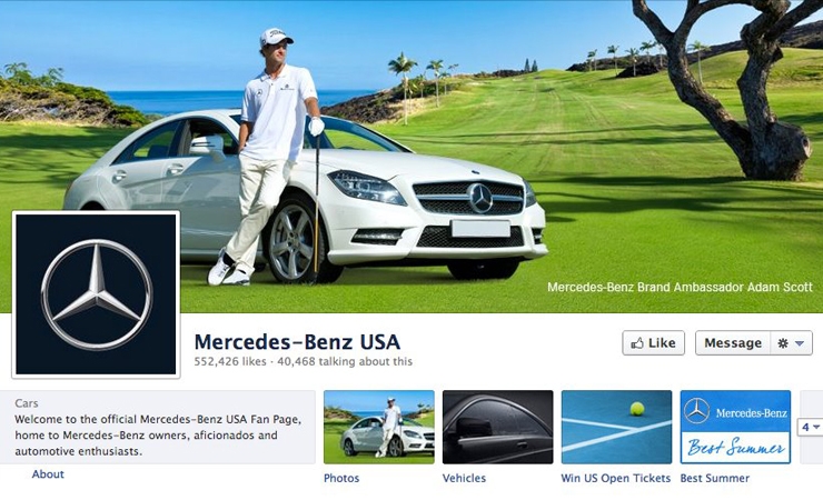 Mercedez-Benz USA's Timeline Image Is Badly Photoshopped