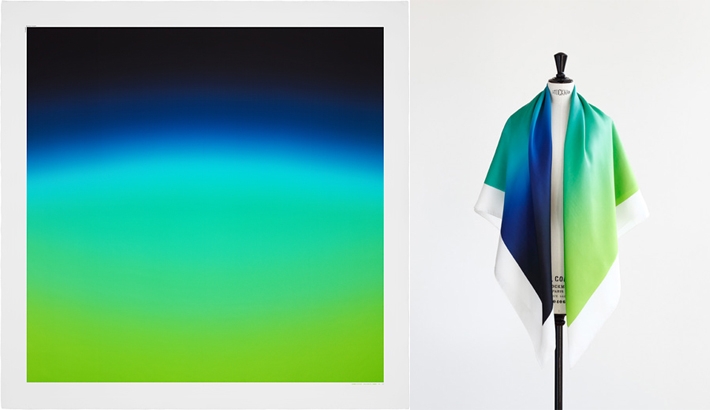 Hermes Transforms Polaroids Into Scarves