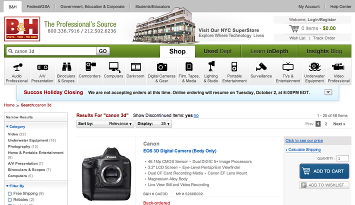 Did BH Video Just Leak The New Canon 3D DSLR Specs?