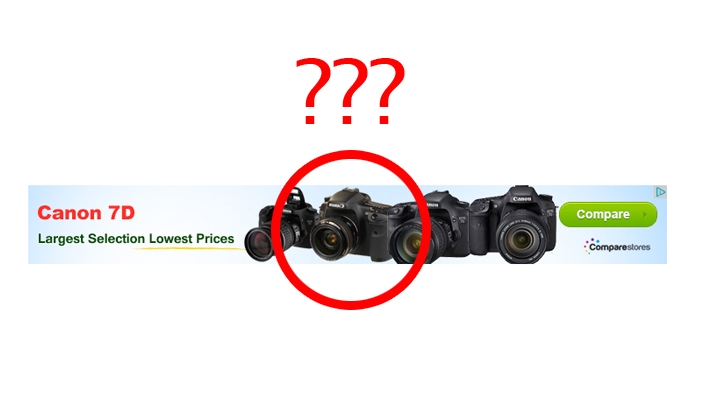 Take a Look at This Bizarre Banner Ad for the Canon 7D