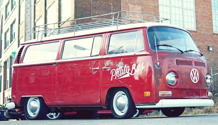 Mobile Photo Booth In A Volkswagen Bus