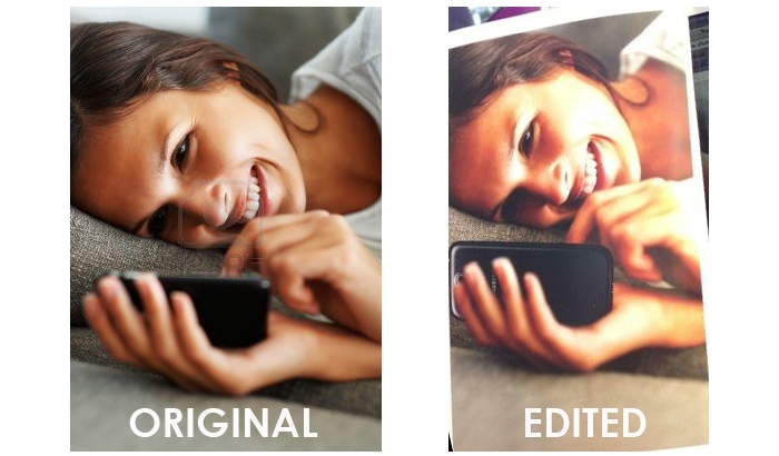 Samsung "Artfully" Photoshops Galaxy S4 in Place of iPhone in a Stock Image