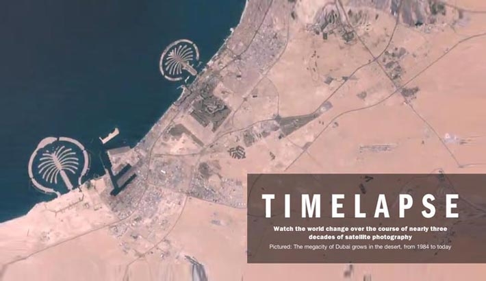 Time & Google Timelapse 30 Years Of Satellite Photography