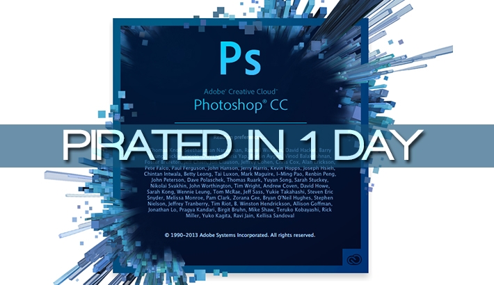 Adobe Photoshop CC Has Already Been Pirated In Just One Day