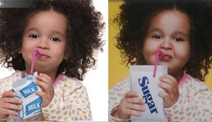 Obesity Ad Photoshops Girl to Make Her Look Overweight