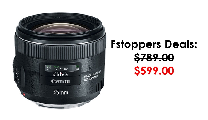 $200 Off Canon 35mm f/2.0 IS Lens