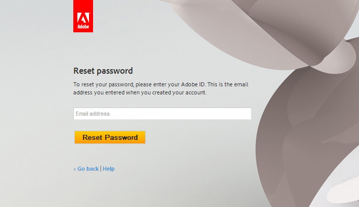 Here's The Link to Reset Your Adobe Password