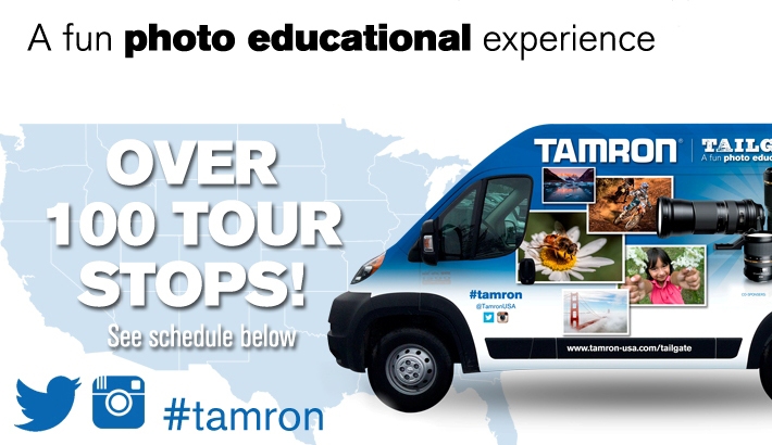 Tamron Will Embark on a Country-Wide Tailgate Tour in Spring 2014