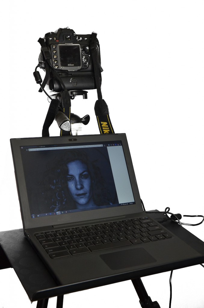 DIY $30 tripod laptop stand