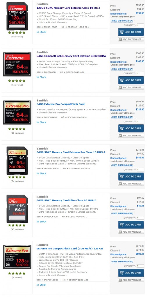 sandisk one day sale 64 128