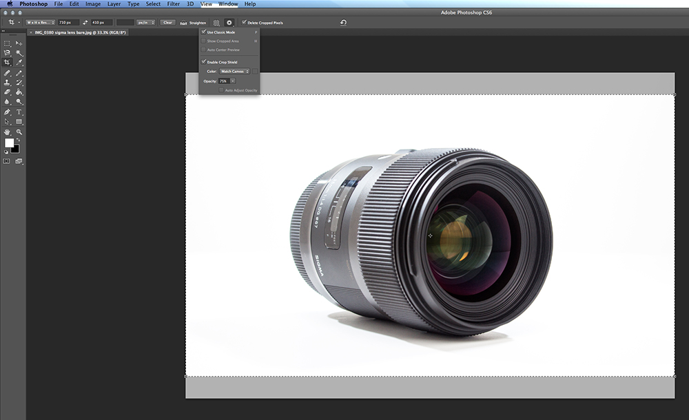 new crop tool