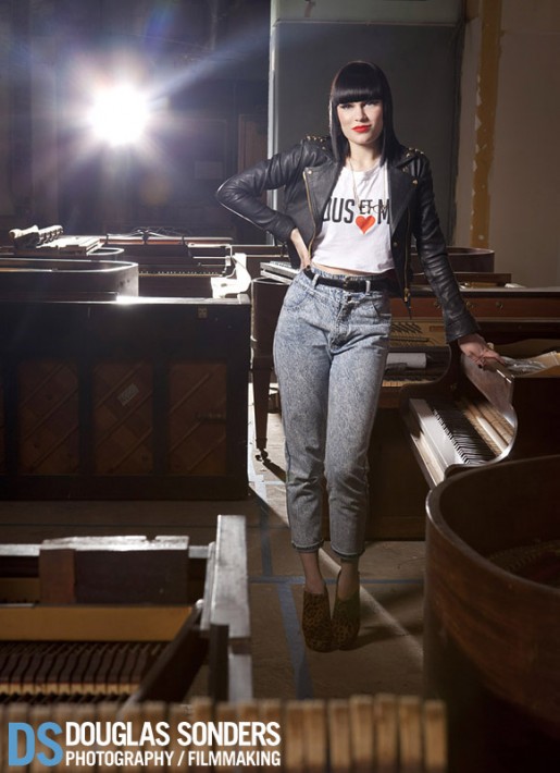 Another Jessie J shot. Same location, completely different setup