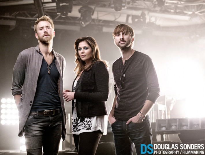Lady Antebellum: Sweet people, but only 10 minutes for 3 separate locations indoors and outside.