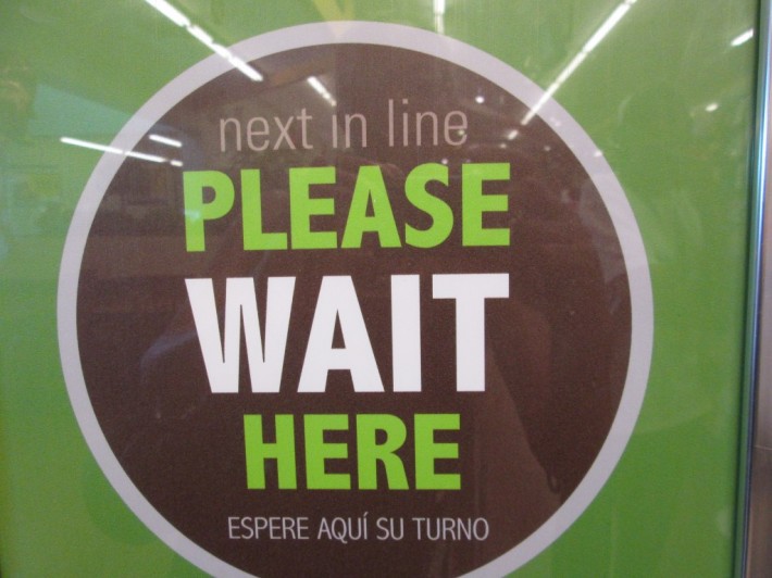 “Poor people encounter signs like this every day. They wait in line to hand in paperwork for assistance. They wait in line at food banks, at soup kitchens. Often it feels like too much of my life is spent just waiting.” - Victoria Asalp
