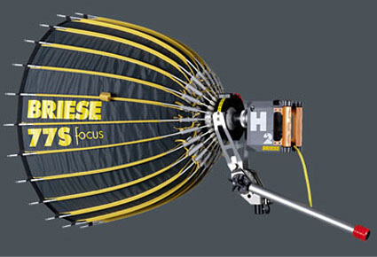File photo of a Briese light similar to what we used