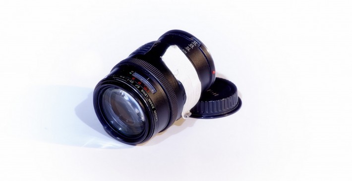 Erik's lens - 15 years old, a 24-105mm zoom given to him by his mother. Image courtesy of Jeff Brown for WSJ.com